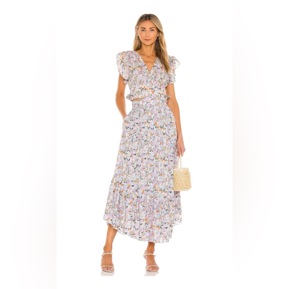 Free People Floral Maxi Skirt - Multicolor